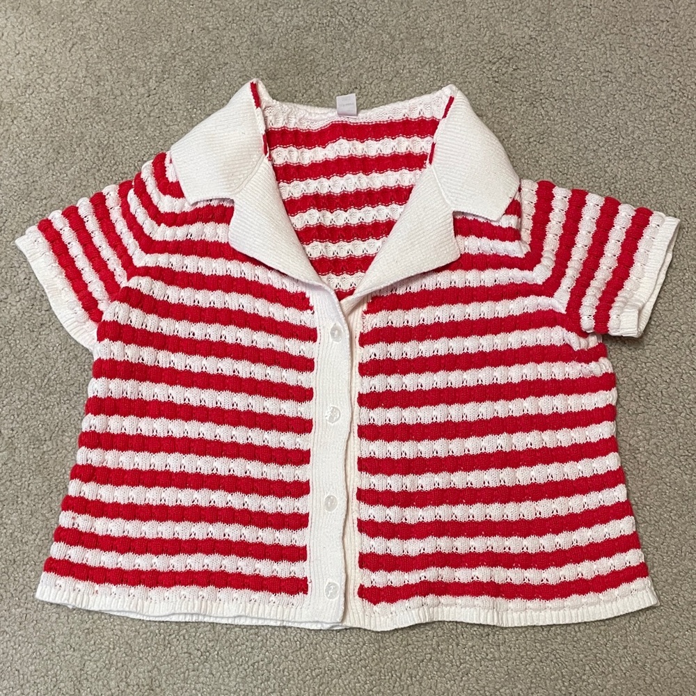 Old Navy Button-Down Crochet Sweater